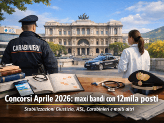 Concorsi Aprile 2026 maxi bandi con 12mila posti