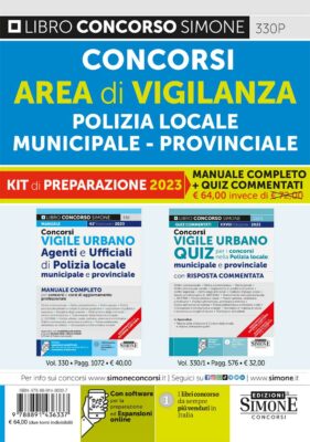 kit di preparazione Concorso Vigile Urbano Agenti e Ufficiali Polizia Locale – Municipale – Provinciale