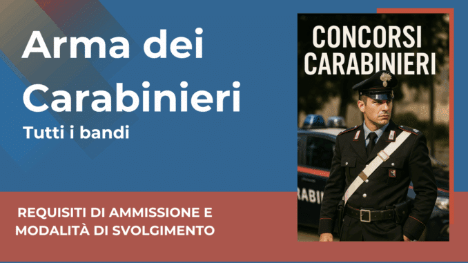 Concorsi Carabinieri 2025 – Tutti i bandi