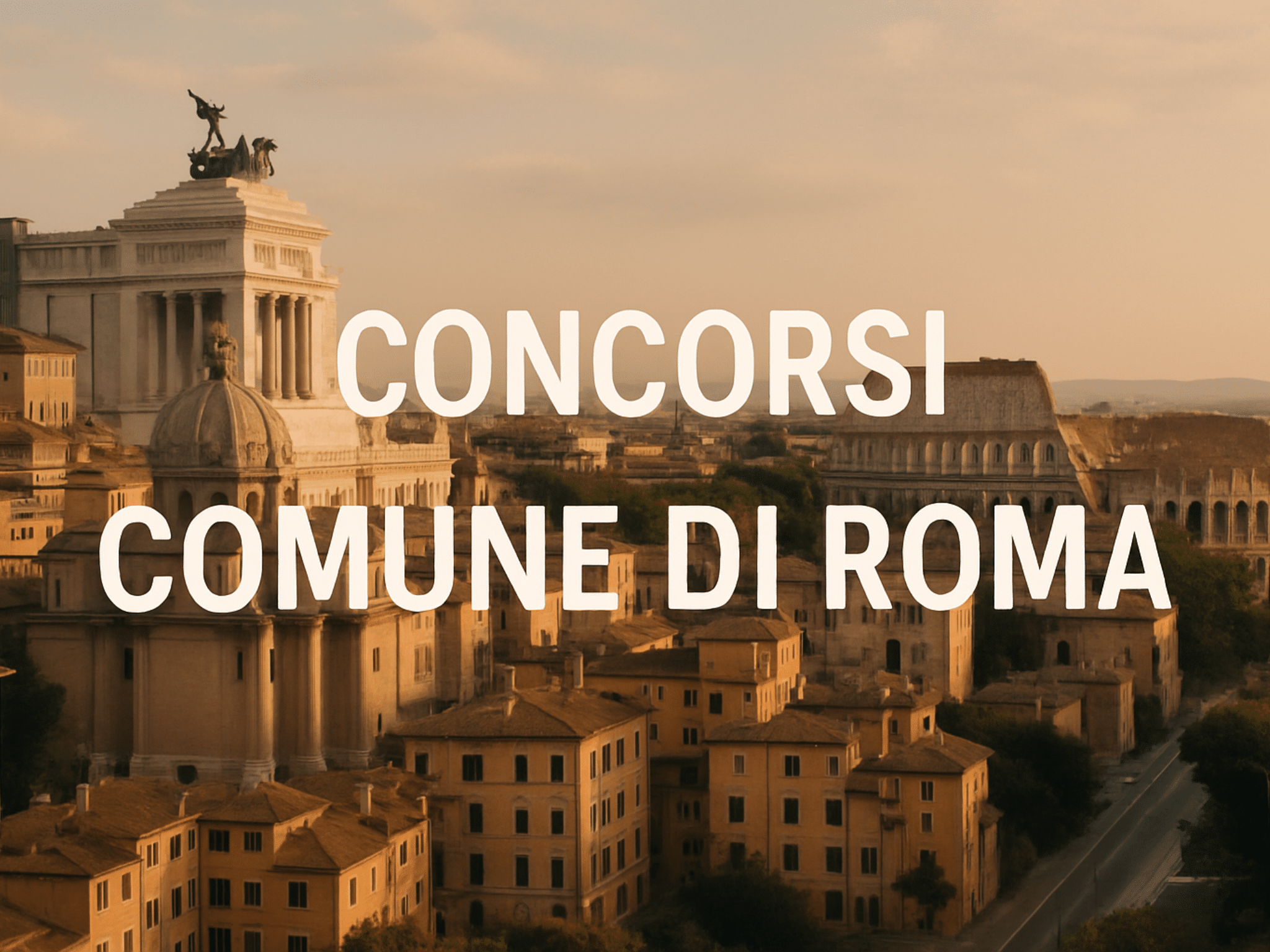 Concorsi Comune di Roma 2026 – Tutti i bandi e le guide dei Concorsi Roma Capitale