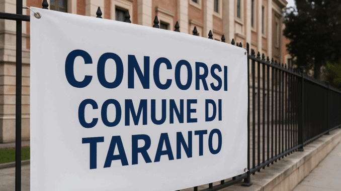 Concorsi Comune di Taranto - Analisi delle assunzioni previste dal PIAO 2025/2027