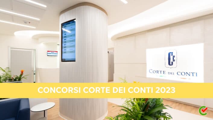 Concorsi Corte dei Conti 2023 - 455 posti in arrivo