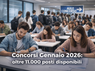 Concorsi Gennaio 2026 oltre 11.000 posti disponibili tra Ministeri, Enti Locali e Forze Armate