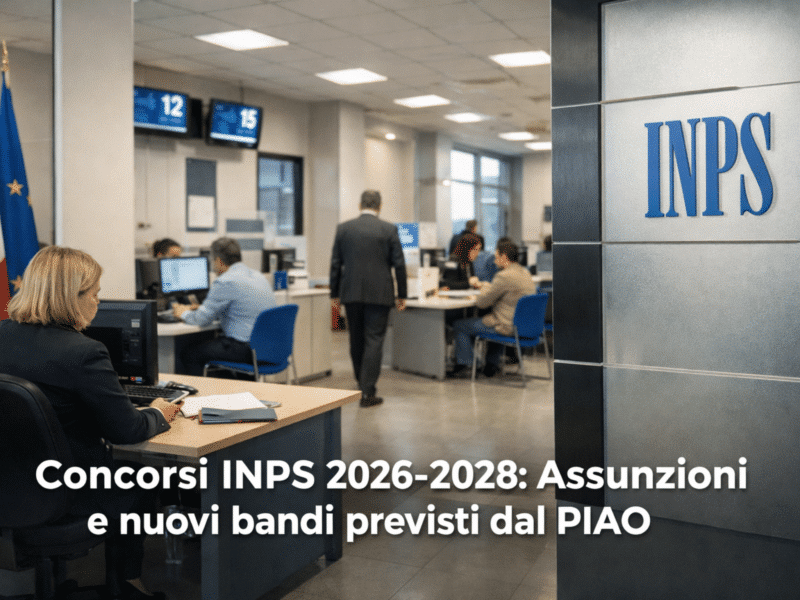 Concorsi INPS 2026-2028 Assunzioni e nuovi bandi previsti dal PIAO