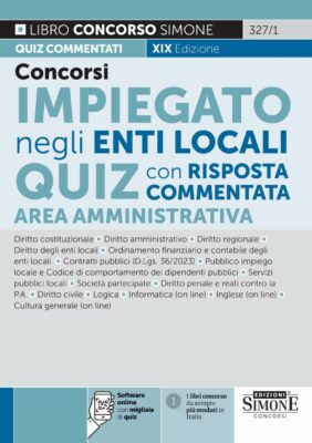 Concorso Impiegato negli Enti Locali Quiz con risposta commentata