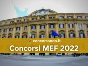Concorsi MEF 2022