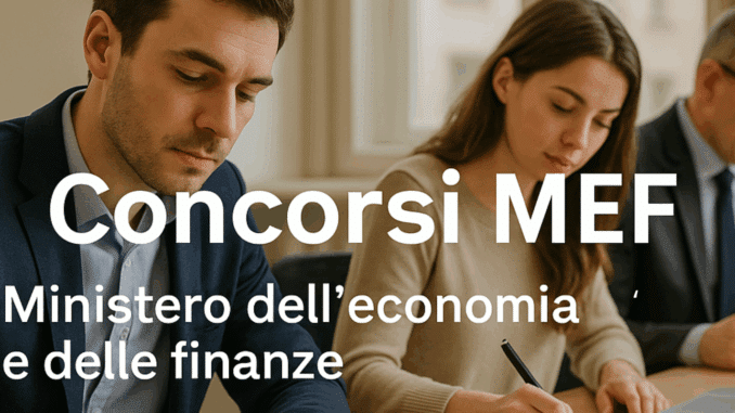 Concorsi MEF 2025 – social