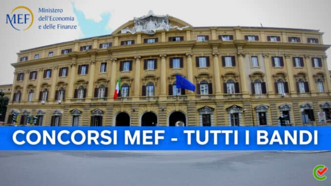 Concorsi MEF – Tutti i bandi