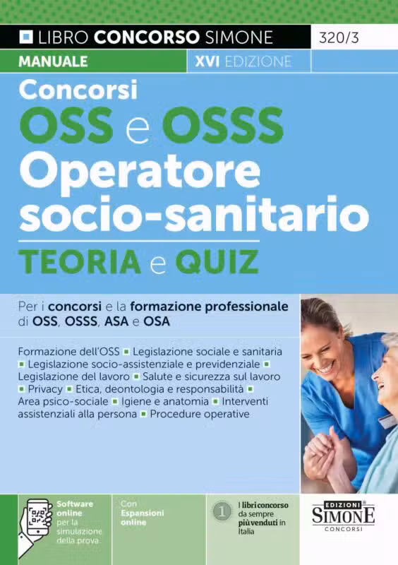 Copertina Manuale Concorsi OSS - Teoria e Quiz