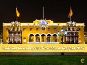 Concorsi Provincia di Potenza 2022