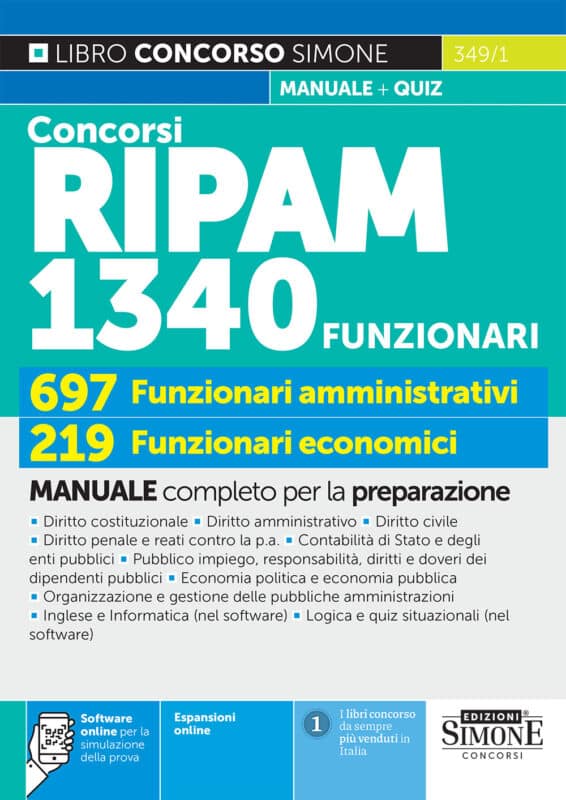 Manuale Concorso Unico RIPAM Laureati 2026: 1340 posti