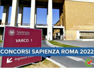 Concorsi Roma Sapienza 2022