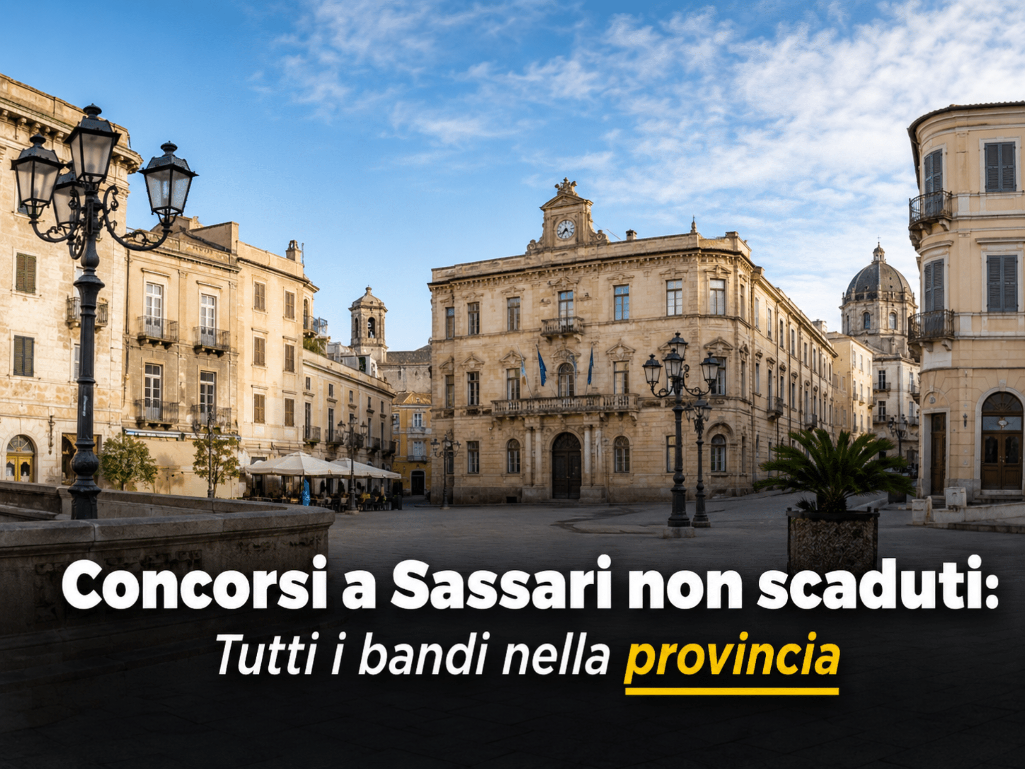 Concorsi Sassari 2026 non scaduti – Tutti i bandi nella provincia