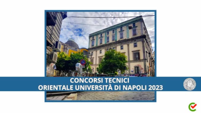Concorsi Tecnici Orientale Università di Napoli 2023 - 9 posti con licenza media