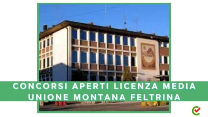 Concorsi Unione Montana Feltrina per assunzioni (diploma, scuola dell’obbligo o qualifica)