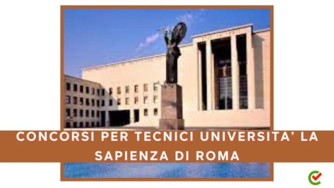 Concorsi Università La Sapienza 2024 per 9 assunzioni