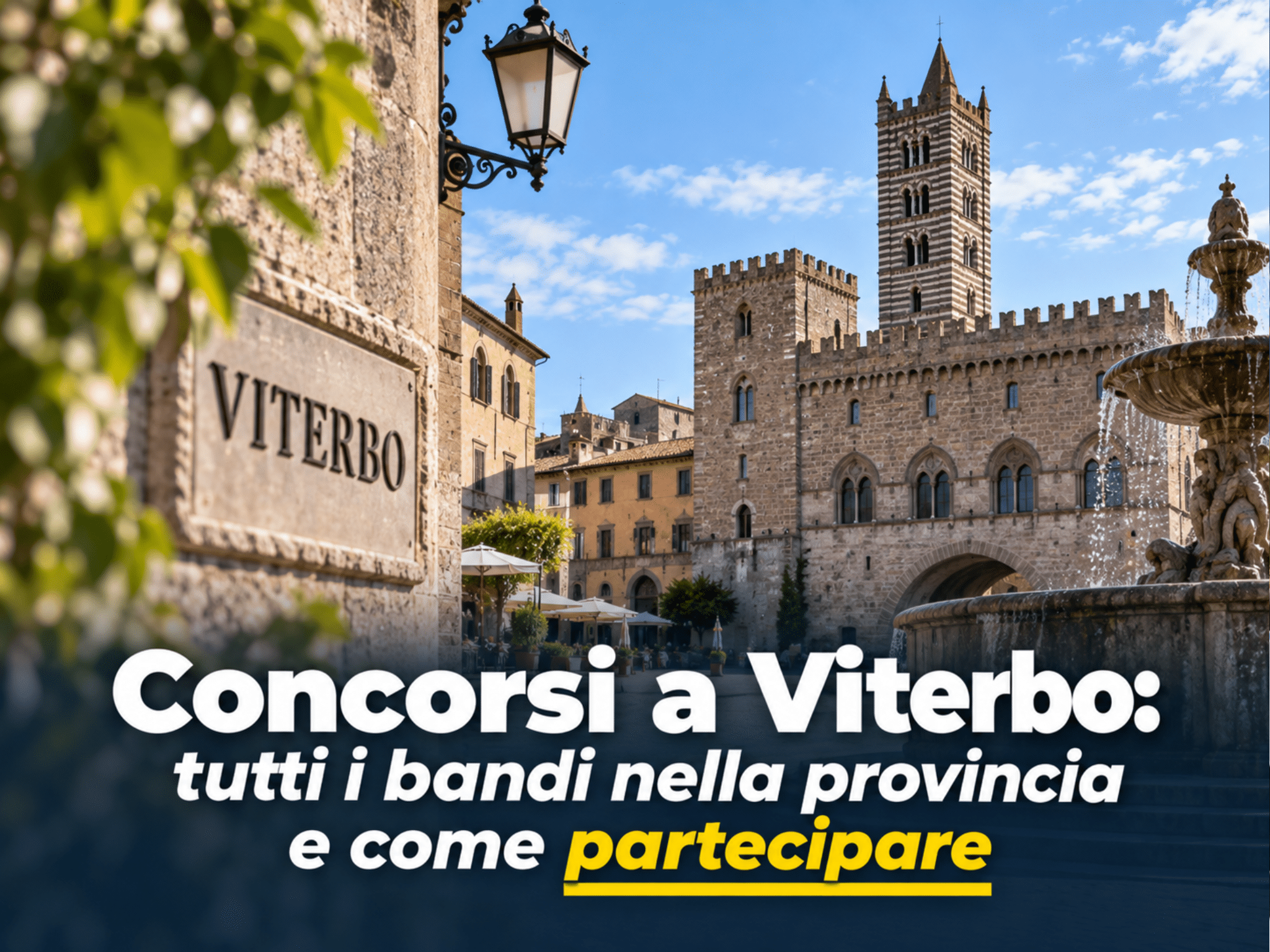 Concorsi Viterbo 2026 non scaduti – Tutti i bandi nella provincia