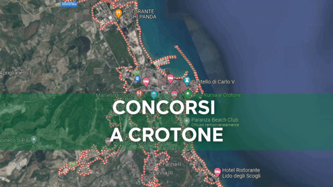 Concorsi Crotone 2025 non scaduti – Tutti i bandi nella provincia