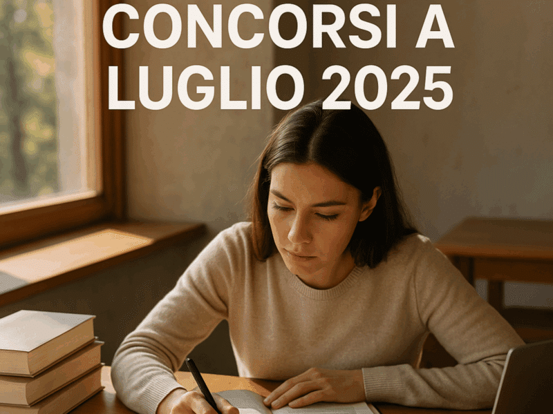 Concorsi a Luglio 2025