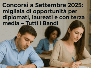 Concorsi di settembre 2025