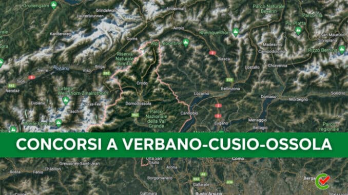 L'elenco di Concorsando.it circa i Concorsi a Verbano-Cusio-Ossola!