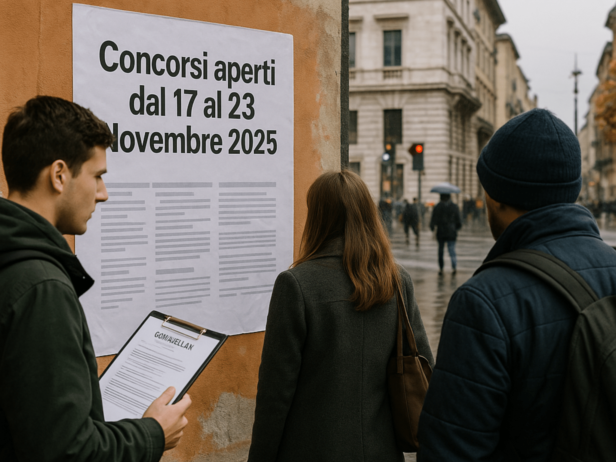Concorsi attivi dal 17 al 23 novembre 2025