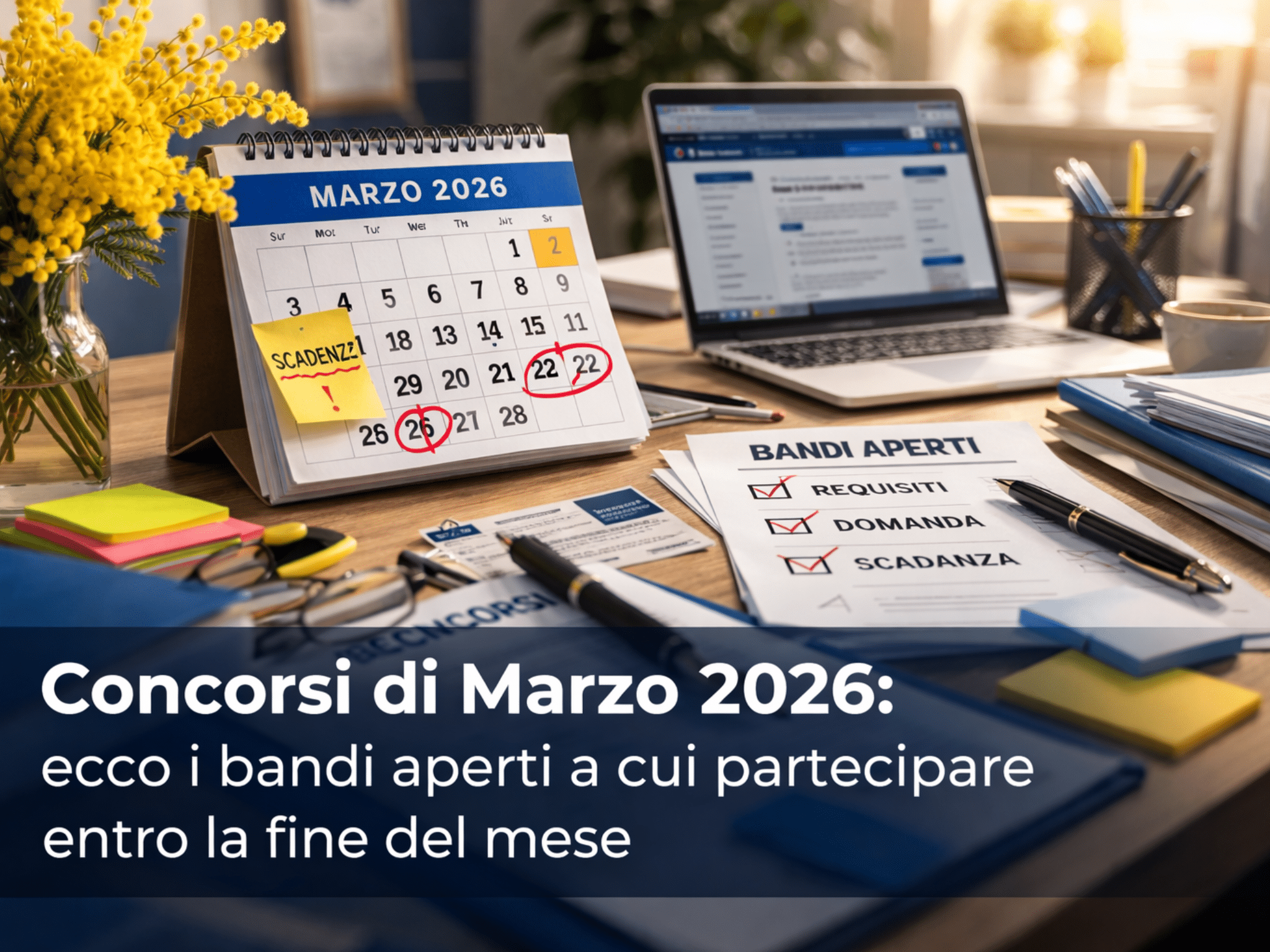 Concorsi Marzo 2026 - Bandi aperti in scadenza