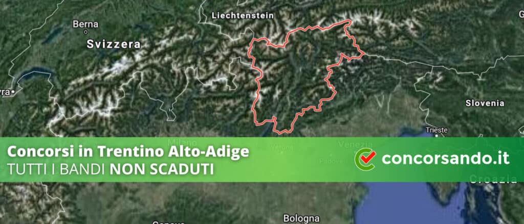 Concorsi in Trentino Alto-Adige