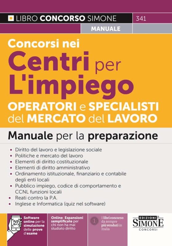 Manuale Concorsi nei Centri per l’impiego e Agenzie Regionali per il Lavoro – Per tutte le prove
