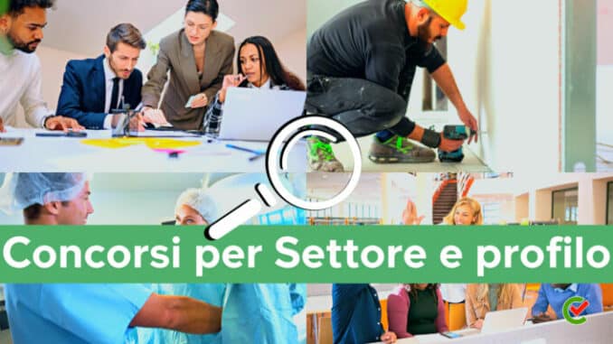 Concorsi per Settore e profilo