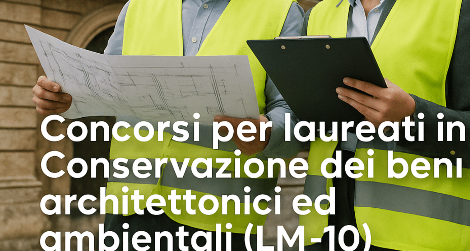 Concorsi per laureati in Conservazione dei beni architettonici ed ambientali (LM-10)
