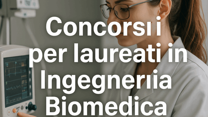 Concorsi per laureati in Ingegneria Biomedica (LM-21) - Bandi e guide sulla partecipazione e la preparazione