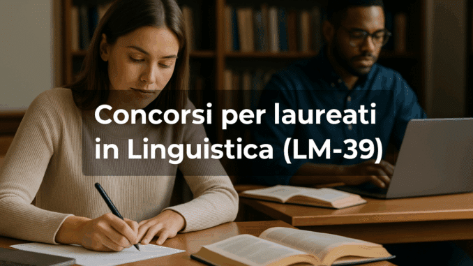 Concorsi per laureati in Linguistica (LM-39) - Bandi e guide sulla partecipazione e la preparazione