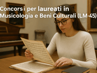 Concorsi per laureati in Musicologia e Beni Culturali