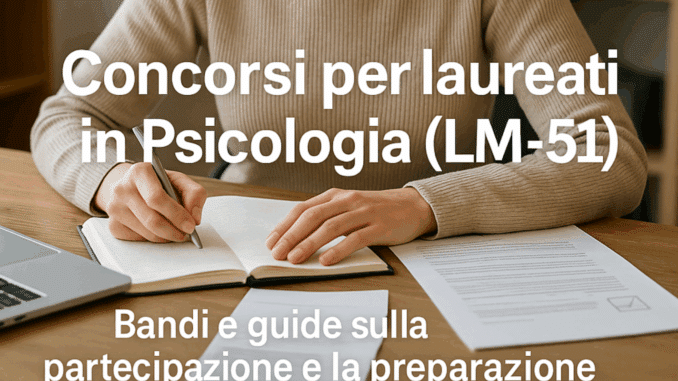 Concorsi per laureati in Psicologia (LM-51) - Bandi e guide sulla partecipazione e la preparazione