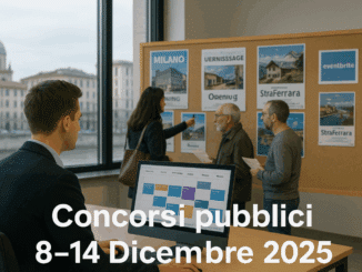 Concorsi pubblici e bandi dal 8 al 14 Dicembre 2025