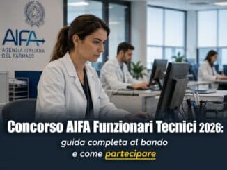 Concorso AIFA Funzionari Tecnici 2026 2 posti per laureati