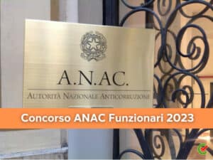 Concorso ANAC Funzionari 2023