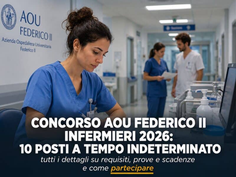 Concorso AOU Federico II Infermieri 2026 10 posti a tempo indeterminato
