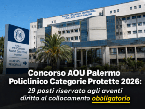 Concorso AOU Palermo Policlinico Categorie Protette 2026