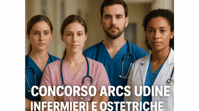 Concorso ARCS Udine Infermieri e Ostetriche 2025 - 300 posti per laureati