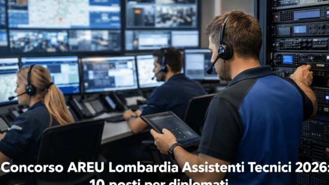 Concorso AREU Lombardia Assistenti Tecnici