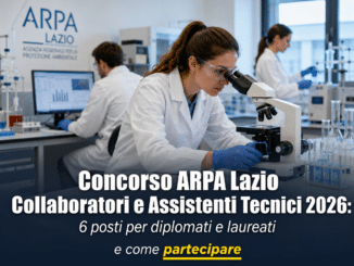 Concorso ARPA Lazio Collaboratori e Assistenti Tecnici 2026