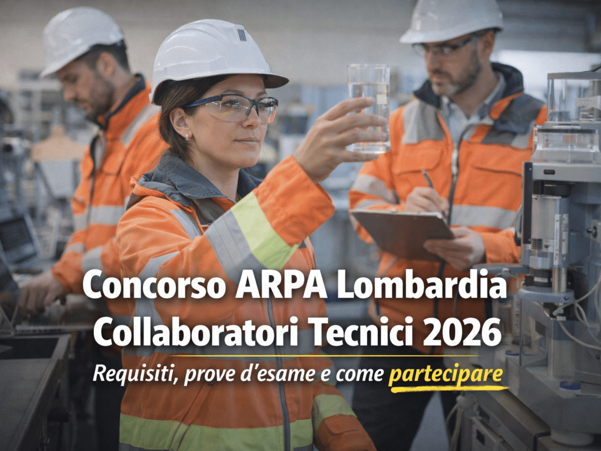 Concorso ARPA Lombardia Collaboratori Tecnici 2026: 4 posti a tempo indeterminato