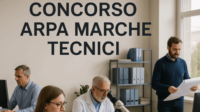 Concorso ARPA Marche Tecnici 2025: 6 posti per collaboratori e assistenti