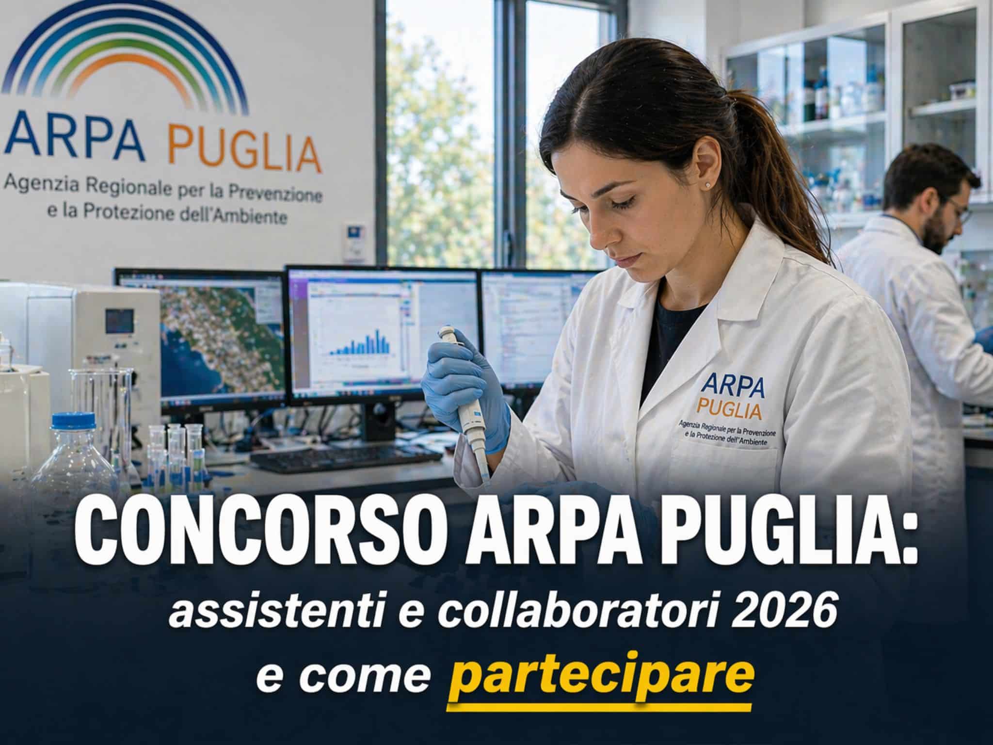 Concorso ARPA Puglia Assistenti e Collaboratori 2026: 7 posti a tempo indeterminato