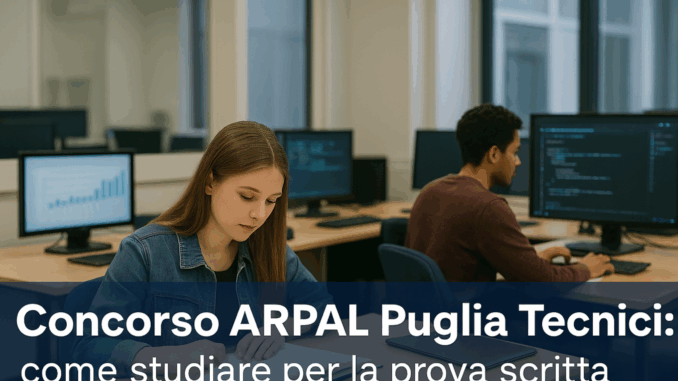 Concorso ARPAL Puglia Tecnici come studiare per la prova scritta