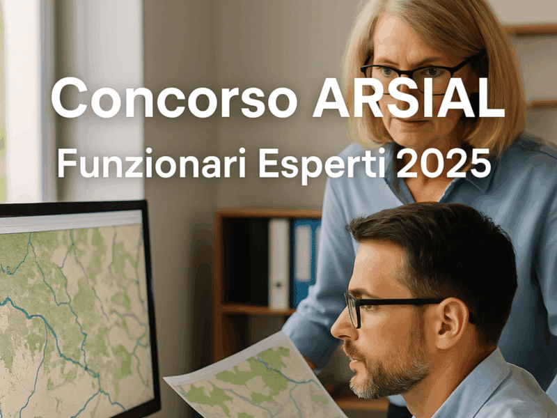 Concorso ARSIAL Funzionari Esperti 2025 - 4 posti per laureati (