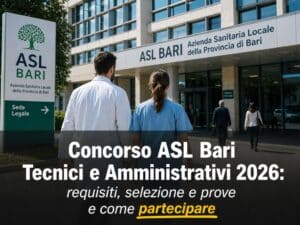 Concorso ASL Bari Tecnici e Amministrativi 2026 55 posti per categorie protette