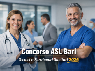 Concorso ASL Bari Tecnici e Funzionari Sanitari 2026 69 posti a tempo indeterminato